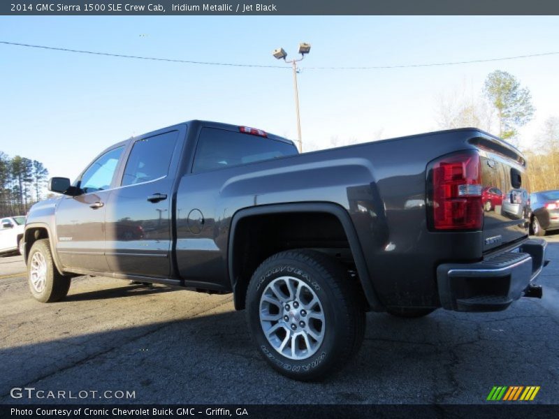 Iridium Metallic / Jet Black 2014 GMC Sierra 1500 SLE Crew Cab