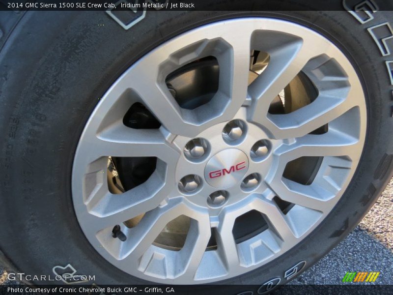Iridium Metallic / Jet Black 2014 GMC Sierra 1500 SLE Crew Cab