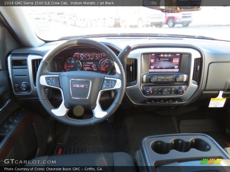Iridium Metallic / Jet Black 2014 GMC Sierra 1500 SLE Crew Cab