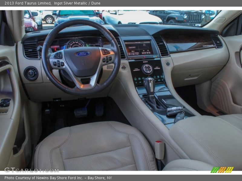Ingot Silver Metallic / Dune 2013 Ford Taurus Limited
