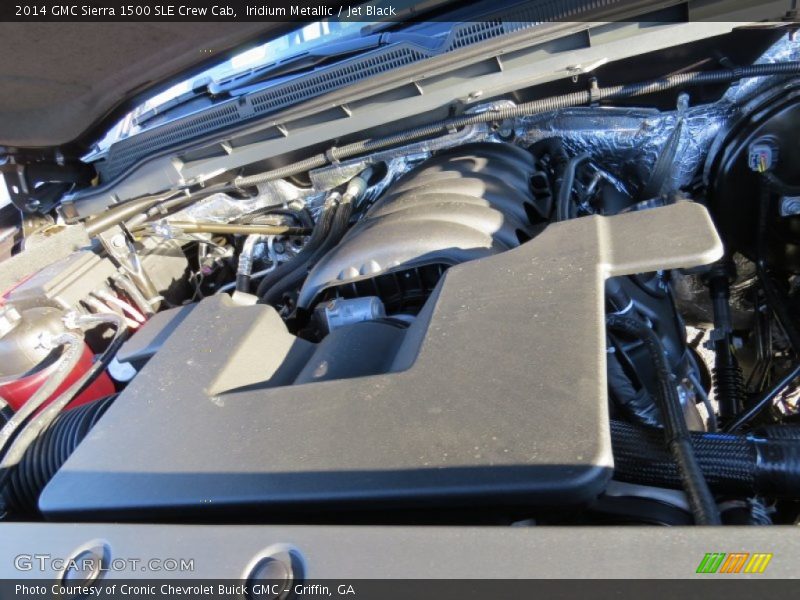 Iridium Metallic / Jet Black 2014 GMC Sierra 1500 SLE Crew Cab