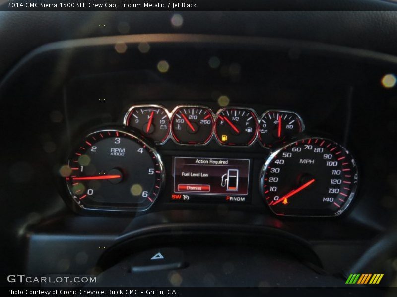 Iridium Metallic / Jet Black 2014 GMC Sierra 1500 SLE Crew Cab