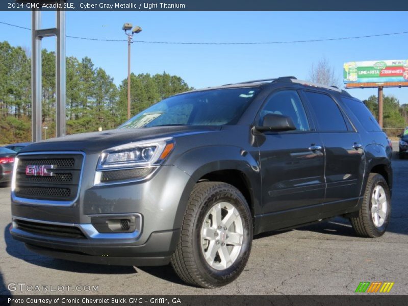 Cyber Gray Metallic / Light Titanium 2014 GMC Acadia SLE