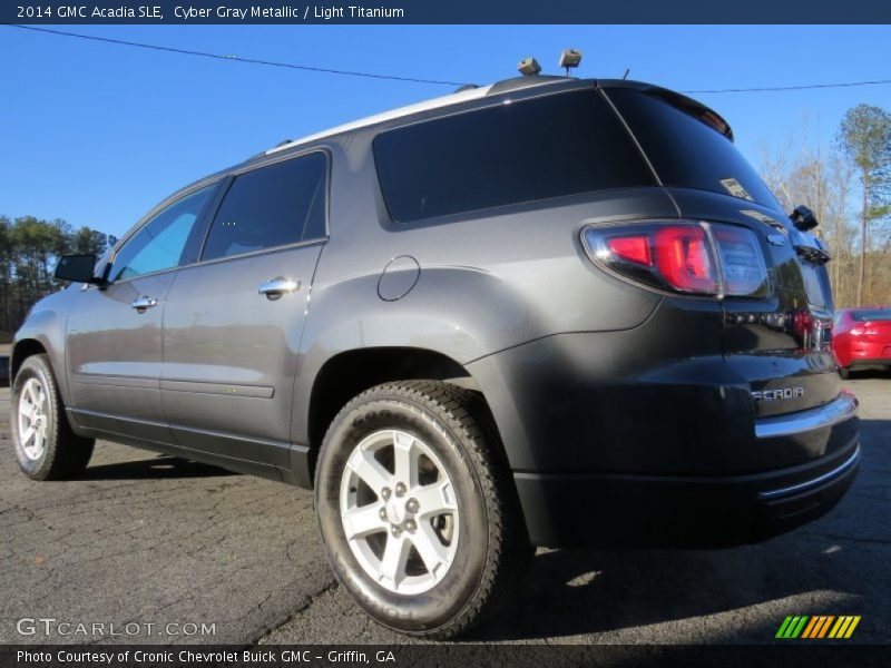 Cyber Gray Metallic / Light Titanium 2014 GMC Acadia SLE
