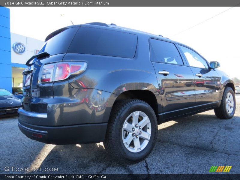 Cyber Gray Metallic / Light Titanium 2014 GMC Acadia SLE