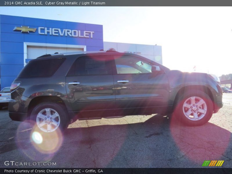 Cyber Gray Metallic / Light Titanium 2014 GMC Acadia SLE