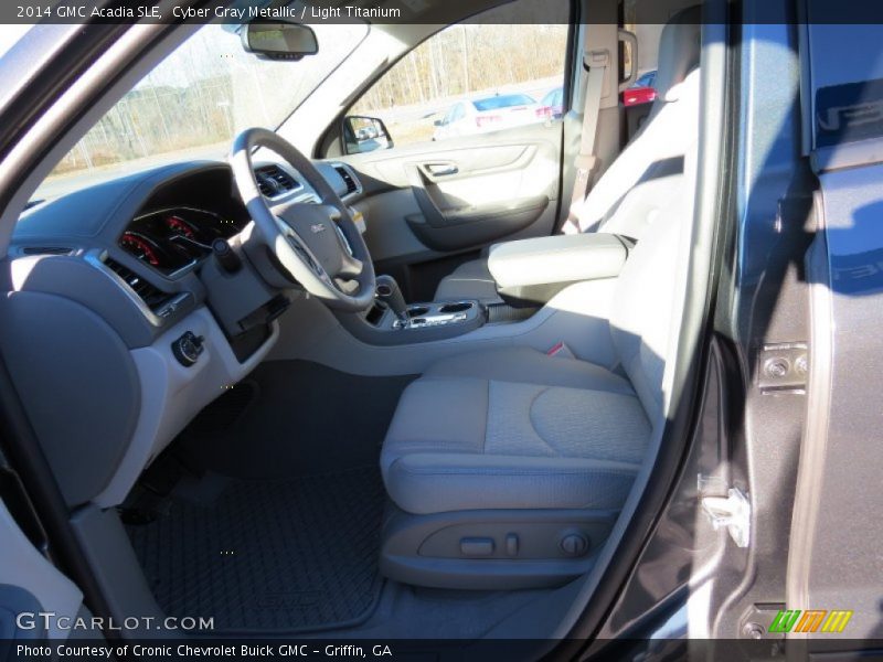 Cyber Gray Metallic / Light Titanium 2014 GMC Acadia SLE