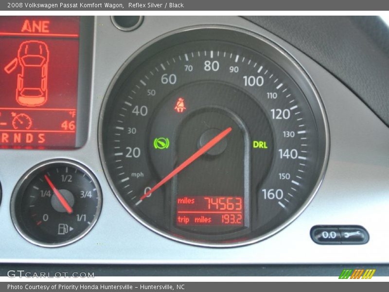 Reflex Silver / Black 2008 Volkswagen Passat Komfort Wagon