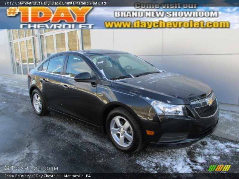 Black Granite Metallic / Jet Black 2012 Chevrolet Cruze LT
