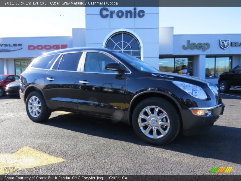 Cyber Gray Metallic / Cashmere/Cocoa 2011 Buick Enclave CXL