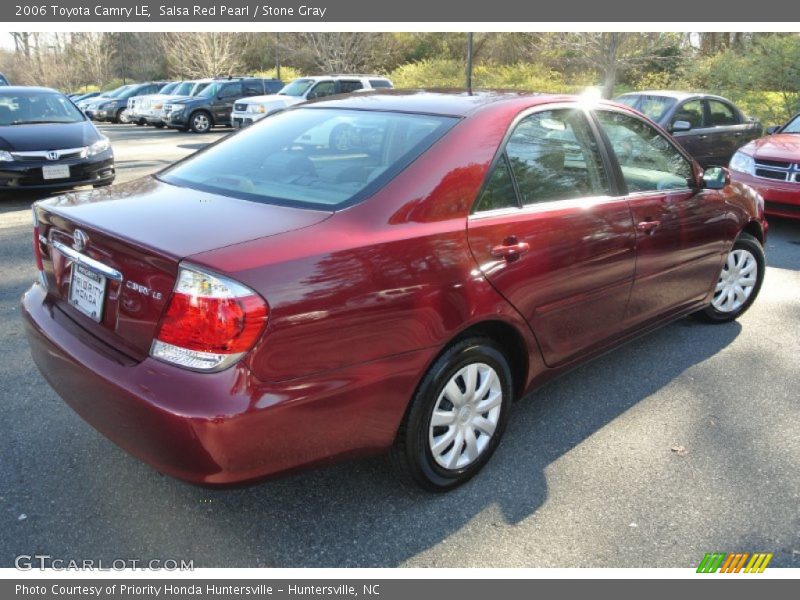 Salsa Red Pearl / Stone Gray 2006 Toyota Camry LE