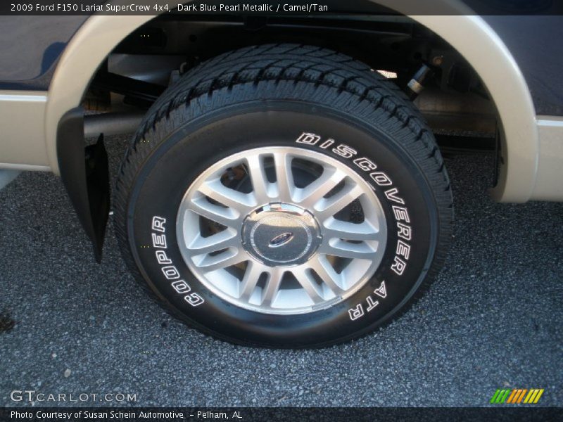 Dark Blue Pearl Metallic / Camel/Tan 2009 Ford F150 Lariat SuperCrew 4x4