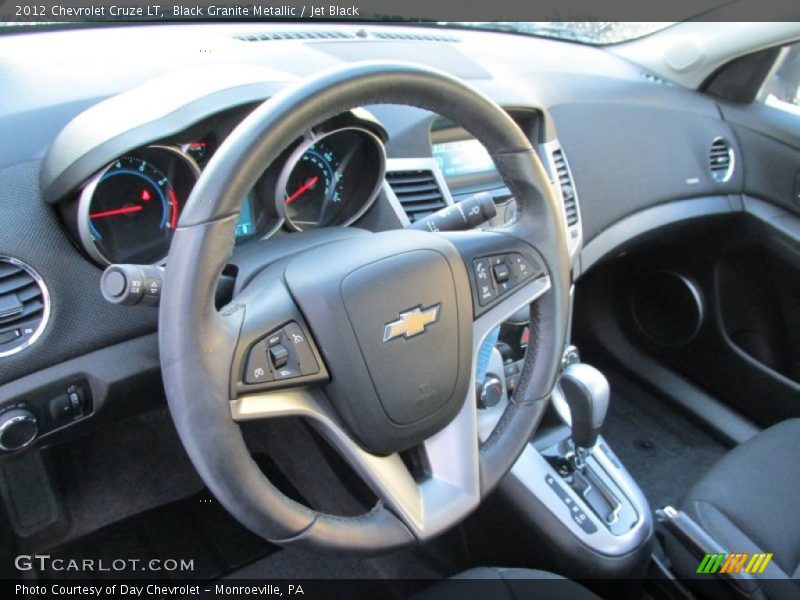 Black Granite Metallic / Jet Black 2012 Chevrolet Cruze LT