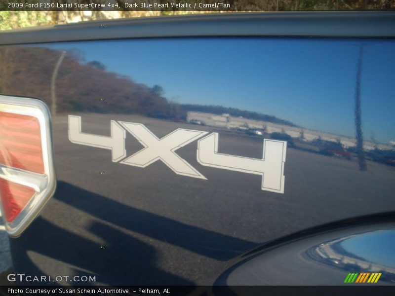 Dark Blue Pearl Metallic / Camel/Tan 2009 Ford F150 Lariat SuperCrew 4x4