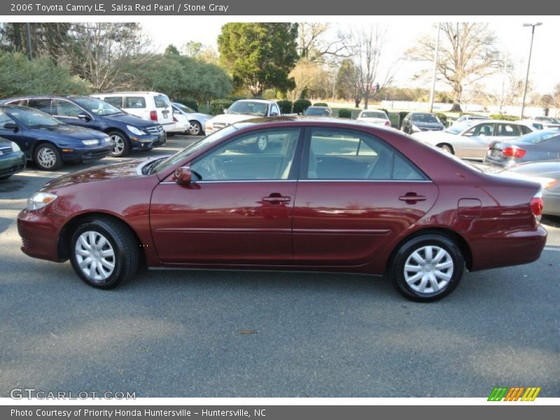 Salsa Red Pearl / Stone Gray 2006 Toyota Camry LE