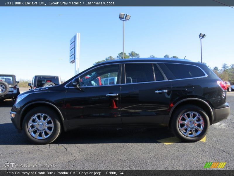 Cyber Gray Metallic / Cashmere/Cocoa 2011 Buick Enclave CXL