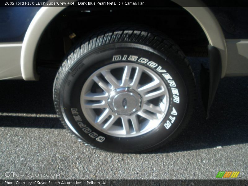 Dark Blue Pearl Metallic / Camel/Tan 2009 Ford F150 Lariat SuperCrew 4x4