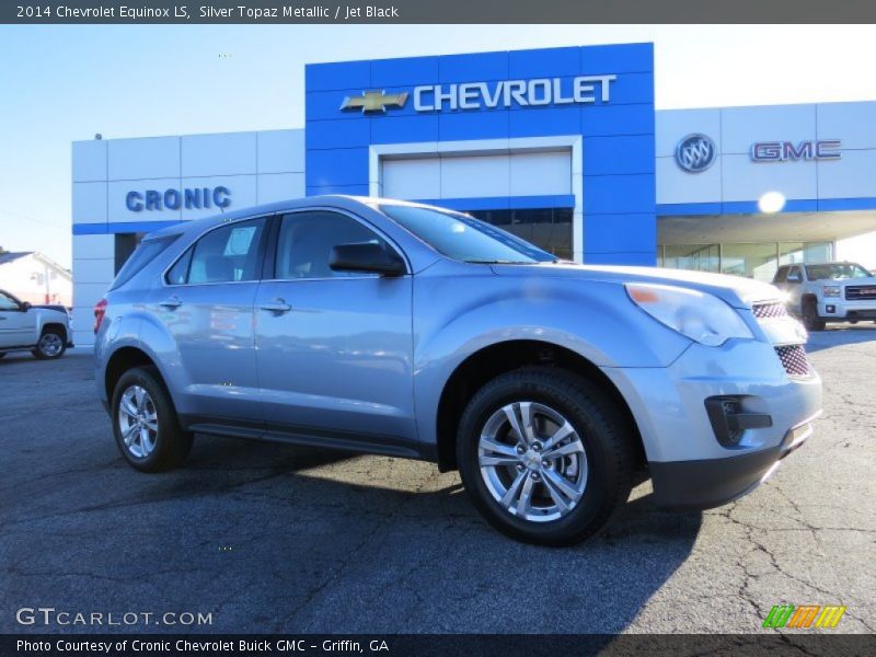 Silver Topaz Metallic / Jet Black 2014 Chevrolet Equinox LS