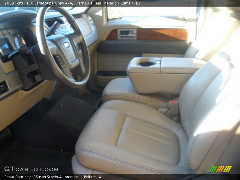 Dark Blue Pearl Metallic / Camel/Tan 2009 Ford F150 Lariat SuperCrew 4x4