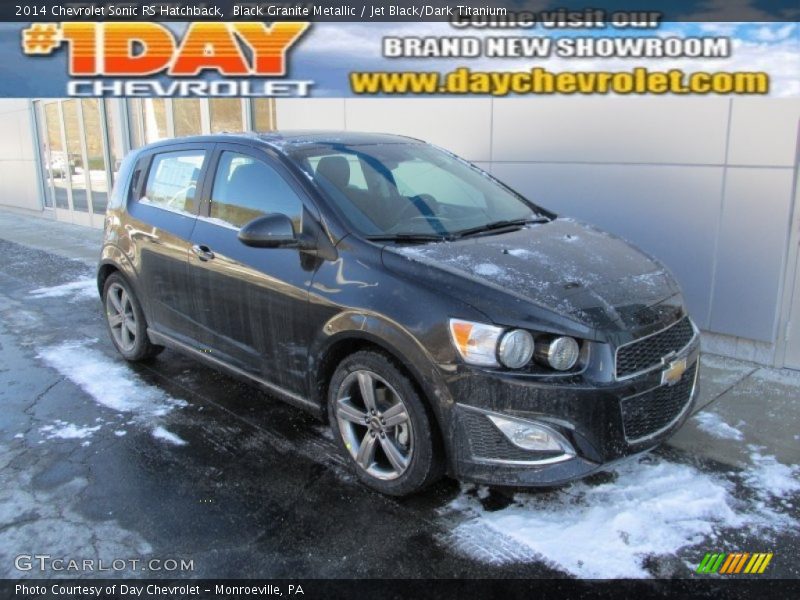 Black Granite Metallic / Jet Black/Dark Titanium 2014 Chevrolet Sonic RS Hatchback