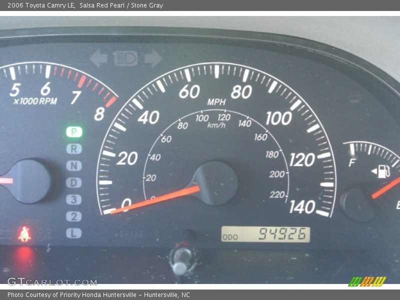 Salsa Red Pearl / Stone Gray 2006 Toyota Camry LE