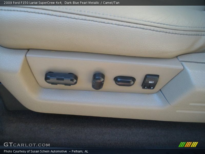 Dark Blue Pearl Metallic / Camel/Tan 2009 Ford F150 Lariat SuperCrew 4x4