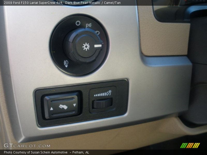 Dark Blue Pearl Metallic / Camel/Tan 2009 Ford F150 Lariat SuperCrew 4x4