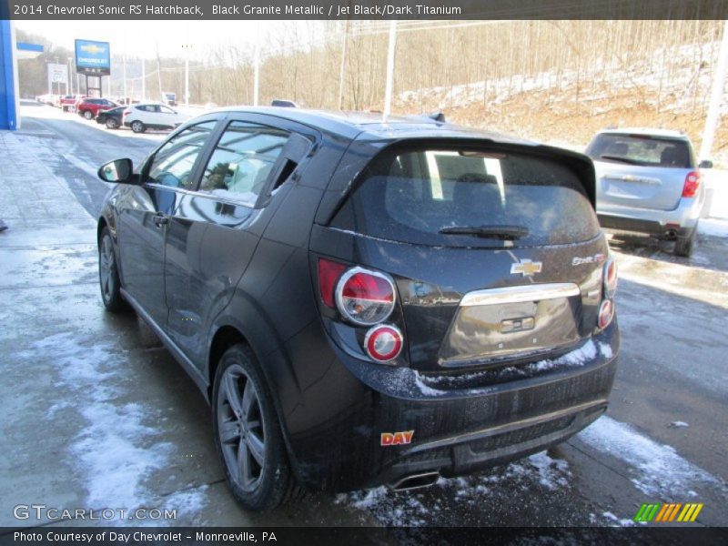Black Granite Metallic / Jet Black/Dark Titanium 2014 Chevrolet Sonic RS Hatchback