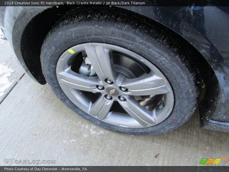 Black Granite Metallic / Jet Black/Dark Titanium 2014 Chevrolet Sonic RS Hatchback