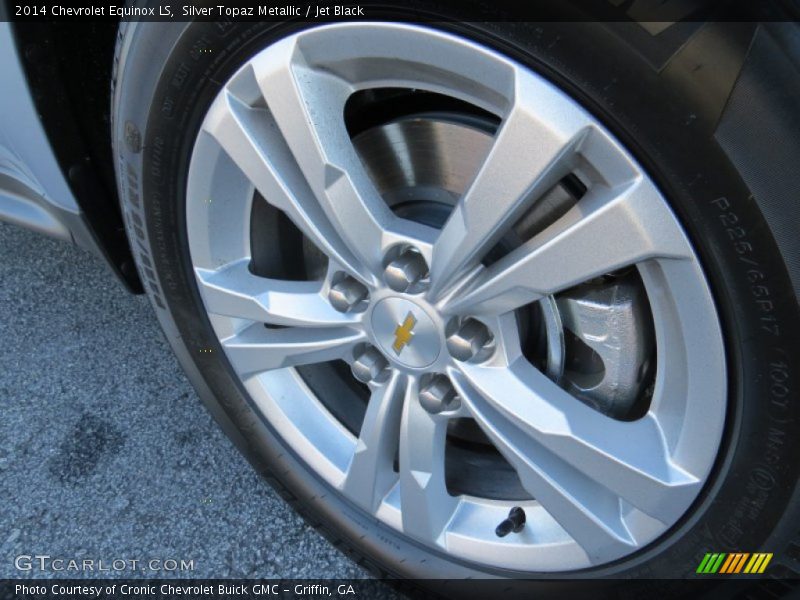 Silver Topaz Metallic / Jet Black 2014 Chevrolet Equinox LS