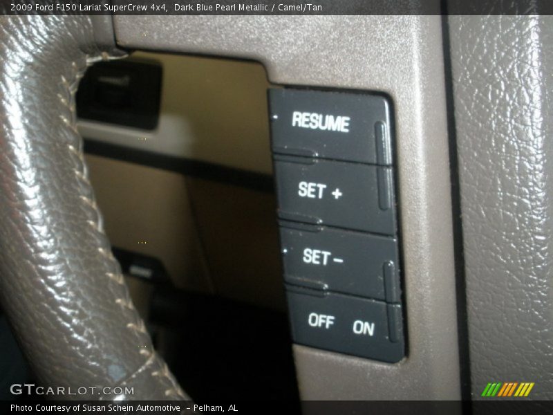 Dark Blue Pearl Metallic / Camel/Tan 2009 Ford F150 Lariat SuperCrew 4x4