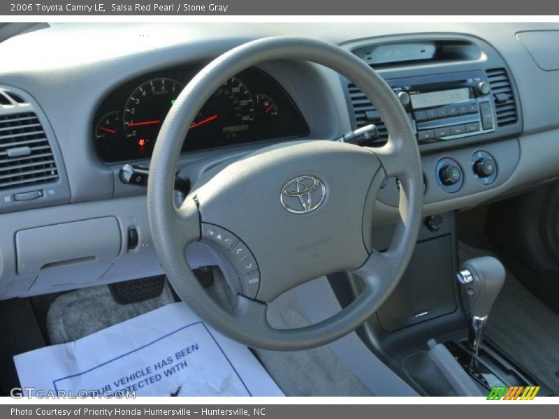 Salsa Red Pearl / Stone Gray 2006 Toyota Camry LE