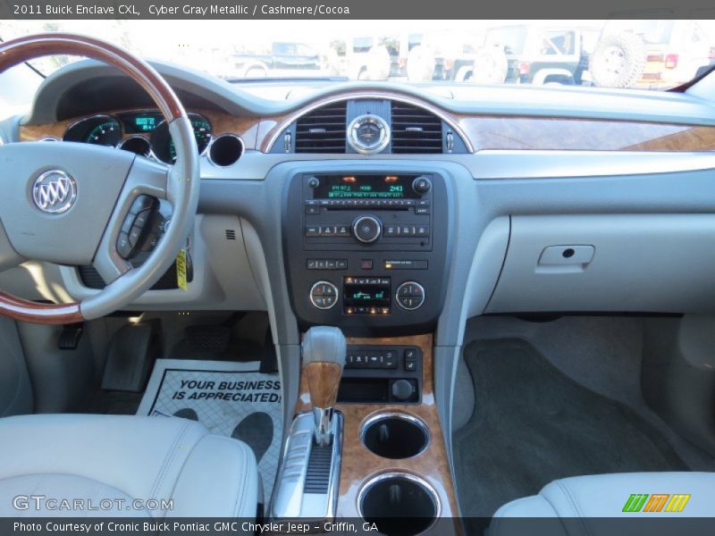 Cyber Gray Metallic / Cashmere/Cocoa 2011 Buick Enclave CXL