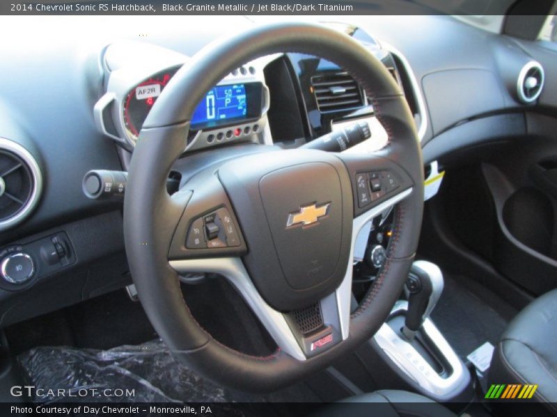 Black Granite Metallic / Jet Black/Dark Titanium 2014 Chevrolet Sonic RS Hatchback