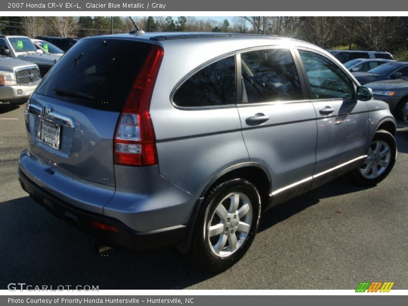 Glacier Blue Metallic / Gray 2007 Honda CR-V EX-L