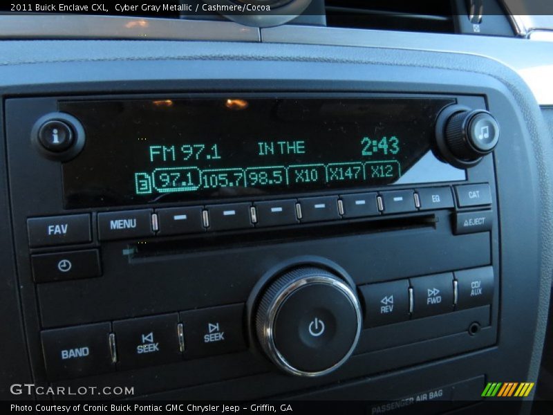 Cyber Gray Metallic / Cashmere/Cocoa 2011 Buick Enclave CXL