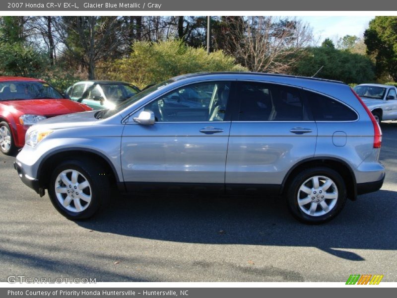 Glacier Blue Metallic / Gray 2007 Honda CR-V EX-L