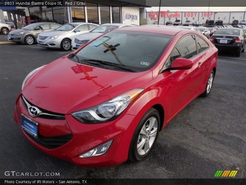 Red / Gray 2013 Hyundai Elantra Coupe SE