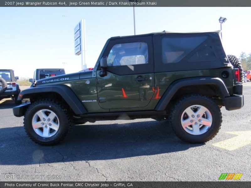 Jeep Green Metallic / Dark Khaki/Medium Khaki 2007 Jeep Wrangler Rubicon 4x4