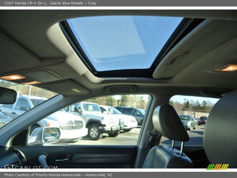 Glacier Blue Metallic / Gray 2007 Honda CR-V EX-L
