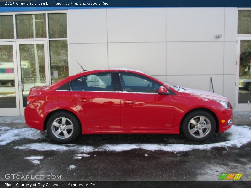 Red Hot / Jet Black/Sport Red 2014 Chevrolet Cruze LT