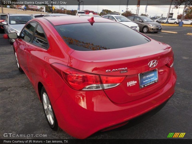 Red / Gray 2013 Hyundai Elantra Coupe SE