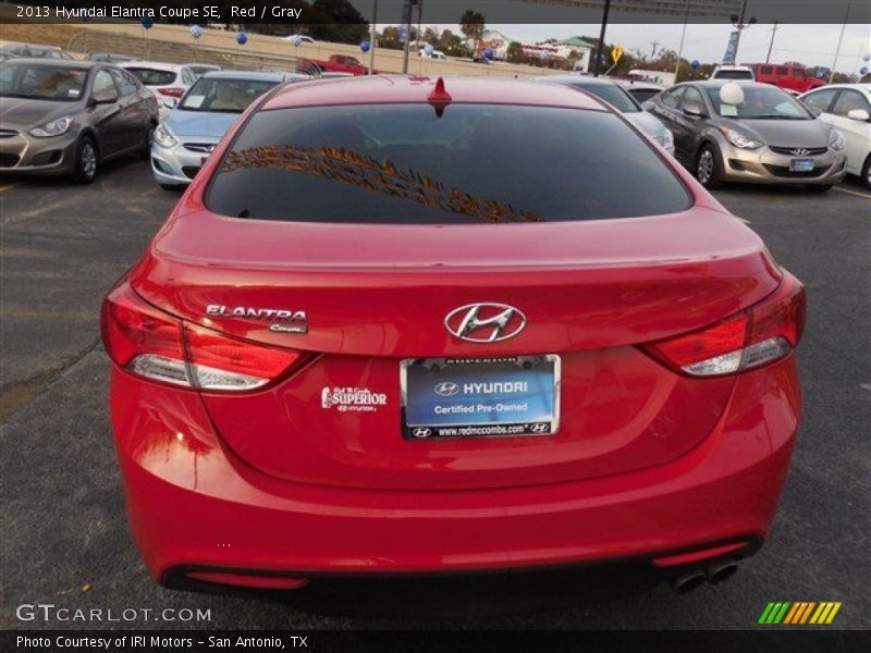 Red / Gray 2013 Hyundai Elantra Coupe SE