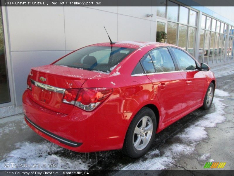 Red Hot / Jet Black/Sport Red 2014 Chevrolet Cruze LT