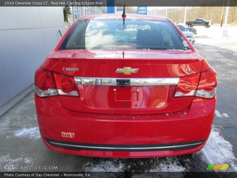 Red Hot / Jet Black/Sport Red 2014 Chevrolet Cruze LT