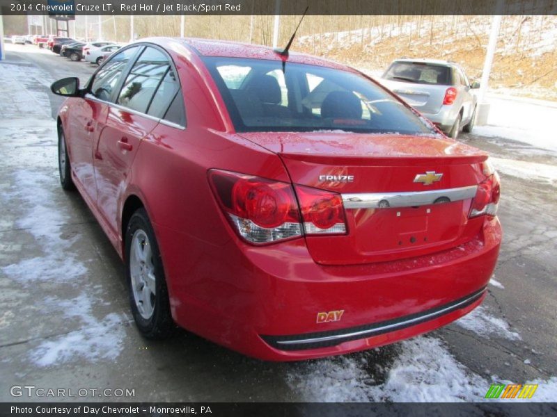 Red Hot / Jet Black/Sport Red 2014 Chevrolet Cruze LT