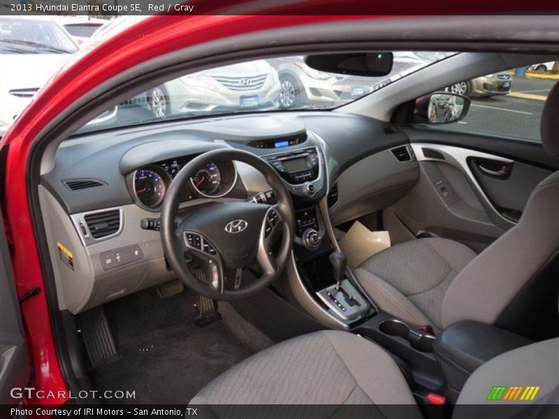 Red / Gray 2013 Hyundai Elantra Coupe SE