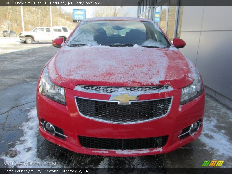 Red Hot / Jet Black/Sport Red 2014 Chevrolet Cruze LT