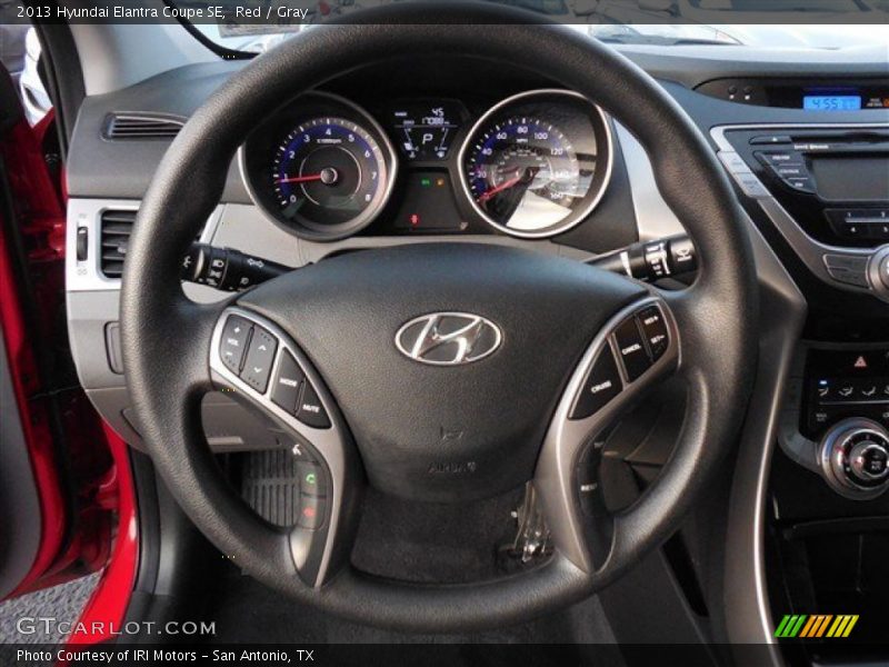 Red / Gray 2013 Hyundai Elantra Coupe SE