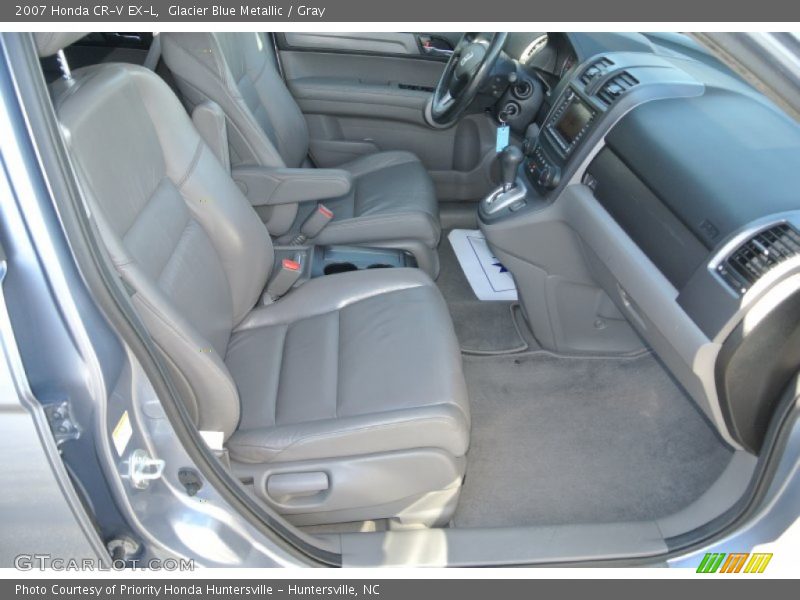 Glacier Blue Metallic / Gray 2007 Honda CR-V EX-L